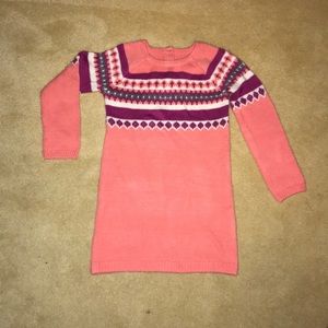 Coral crazy8 sweater dress